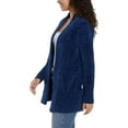 thumbnail image 5 of Orvis Womens Cardigan Sweater Chenille Pockets Soft Open-Front Midweight (Blue,X-Large), 5 of 6