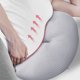 thumbnail image 5 of Almohada lumbar premamá en forma de U gris, 5 of 6