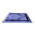 thumbnail image 2 of Ahgly Company Machine Washable Indoor Rectangle Abstract Blue Modern Area Rugs, 2' x 4', 2 of 4