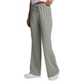 thumbnail image 2 of RBX Active Women's Lightweight Washed Pique Modal Wide Leg Lounge Pants with Pockets, 2 of 4