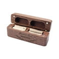 thumbnail image 2 of Ovzne Portable Wooden Walnut Proposal Diamond Ring Storage Box On Clearance, 2 of 8