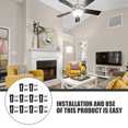 thumbnail image 2 of OUNONA Fan Supplies Including Metal Weights for Home Use 1 Set, 2 of 7