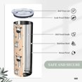 thumbnail image 6 of PAYOHTO Cute Doodle Wild Animal Kids Pattern 20 Oz Stainless Steel Mug Tumblers Cup for Men Women Insulated Slim Thin Travel Tumbler, 6 of 7