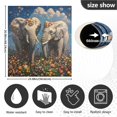 thumbnail image 3 of Ryvnso Elephants Floral Dishwasher Magnetic Refrigerator Magnet Cover Kitchen Home Decorative 23"x26", 3 of 6