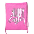 thumbnail image 2 of Easter Basket Backpack Bulk Cotton Drawstring Cinch Bags Easter Bunny Gift Bags - Peaking Bunny, 2 of 2