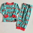 thumbnail image 2 of Conjuntos de pijamas de algodón para bebés y niños, ropa de dormir de Navidad, traje de pijama de manga larga, Tops y pantalones, 2 piezas, 2 of 4