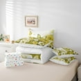 thumbnail image 5 of Butterfly Flowers Bed in a Bag King Size Comforter Set 7 Pieces,Yellow Ombre Art Oil Painting Floral Bedding Sets Rustic Aesthetic Animal Daisy Flower Sheet Set with Comforter, 5 of 5