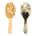 thumbnail image 2 of DIXRUYE Soft Hair Brush Hair Smoothing Hair Care Heart Splatter Pattern, 2 of 7