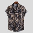 thumbnail image 3 of Pimfylm Western Shirts For Men Men's Short Sleeve V-Neck Pima Cotton T-Shirt Black 2XL, 3 of 4