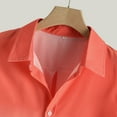 thumbnail image 6 of TAIAOJING Men's Dress Shirts Loose Blouse Breathable Short Sleeve Turn-Down Collar Gradien Homme Blouse Shirt, 6 of 6
