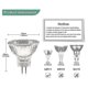 thumbnail image 4 of Mr11 Halogen Bulbs (pack Of 12), Gu4 Halogen Lamp 12v 20w, Mr11 Gu4 Dimmable Bulb Glass Cover For Ceiling Light, 2 Pin Halogen Bulb 2700k Warm White, 4 of 5