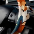 thumbnail image 5 of Squirrel 14.5 Inch Printing PVC Leather Auto Accessories Steering Wheel Cover Car Wheel Covers, 5 of 6