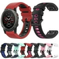 thumbnail image 3 of For Garmin Fenix 5x 26mm Silicone Sports Two-color Watch Band, 3 of 4
