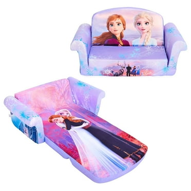 Drevy, Children's 2-in-1 Open Foam Compressed Sofa, Frozen, Multicolor