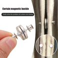 thumbnail image 2 of 10 Pairs Magnetic Curtain Clips, Shower Curtain Clips, removable Heavy-Duty Curtain Magnets Closure Powerful Curtain Magnets Closure Windproof Curtain Weight Magnets, 2 of 5