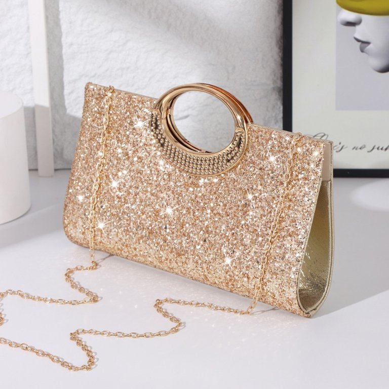 Jaucin Wedding Clutch Silver Purse for Women Evening Dress Purses Formal Jaucin Wedding Clutch Silver Purse for Women Evening Dress Purses Formal