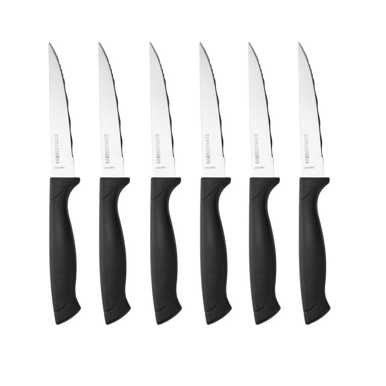 Farberware Knife Block 21 Piece Never Dull Kitchen Set Stainless Steel. ***