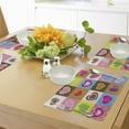 thumbnail image 4 of Ambesonne Romantic Place Mats Set of 4, Love Heart Patchwork, Standard Size, Multicolor, 4 of 6