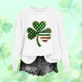thumbnail image 2 of St Patricks Day Sweatshirt Women Irish Shamrock Shirt Long Sleeve Casual Pullover Cute Crewneck Sweatshirt Graphic Saint Patricks Day Outfit, 2 of 4