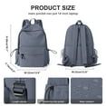thumbnail image 2 of Floless Unisex Lightweight Water Resistant Backpack, Blue Purple, 2 of 6