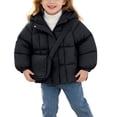 thumbnail image 3 of Lutiedan Hooded Puffer Jackets for Girls Zip Up Long Sleeve Jacket Casual Warm Thicken Winter Coats With Bag 18 Months-7 Years, 3 of 8