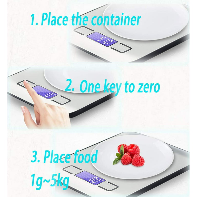 Peso Balanza Digital de Cocina 10Kg Repostería Frutas Cocina Comida –  Soriega