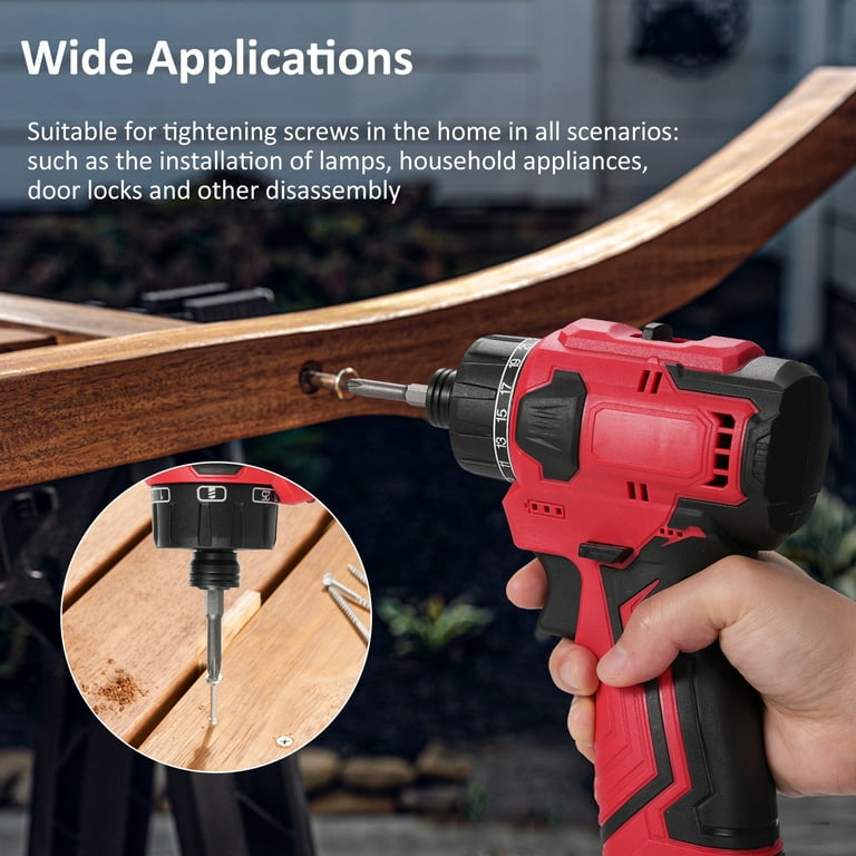 moobody 16.8V Cordless Drill and Impact Driver Set Screwdriver