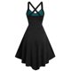 thumbnail image 3 of Vestidos Para Mujer Vestidos Casuales de Moda Con Cuello en V de Encaje Vestido de Retazos Sin Mangas Camis Vestido Odeerbi ODB155406, 3 of 3