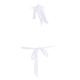 thumbnail image 5 of HNMKIU Stylish Bandeau Bathing Suit Tops for Women 2026 Triangle Padded Design for Beach Women's Swimwear White_001，L, 5 of 5