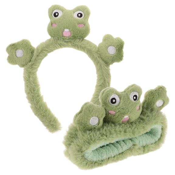 SEWCHICS Cute Headband for Washing Face Light Green 2Pcs