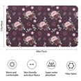 thumbnail image 3 of Pioneer Flower Floral Print Pattern Bathroom Rugs Mat, Non Slip Microfiber Bathroom Rug with Rubber Backing, Soft Mats for Bathroom Floor Tub Shower, 17"x30", 3 of 5