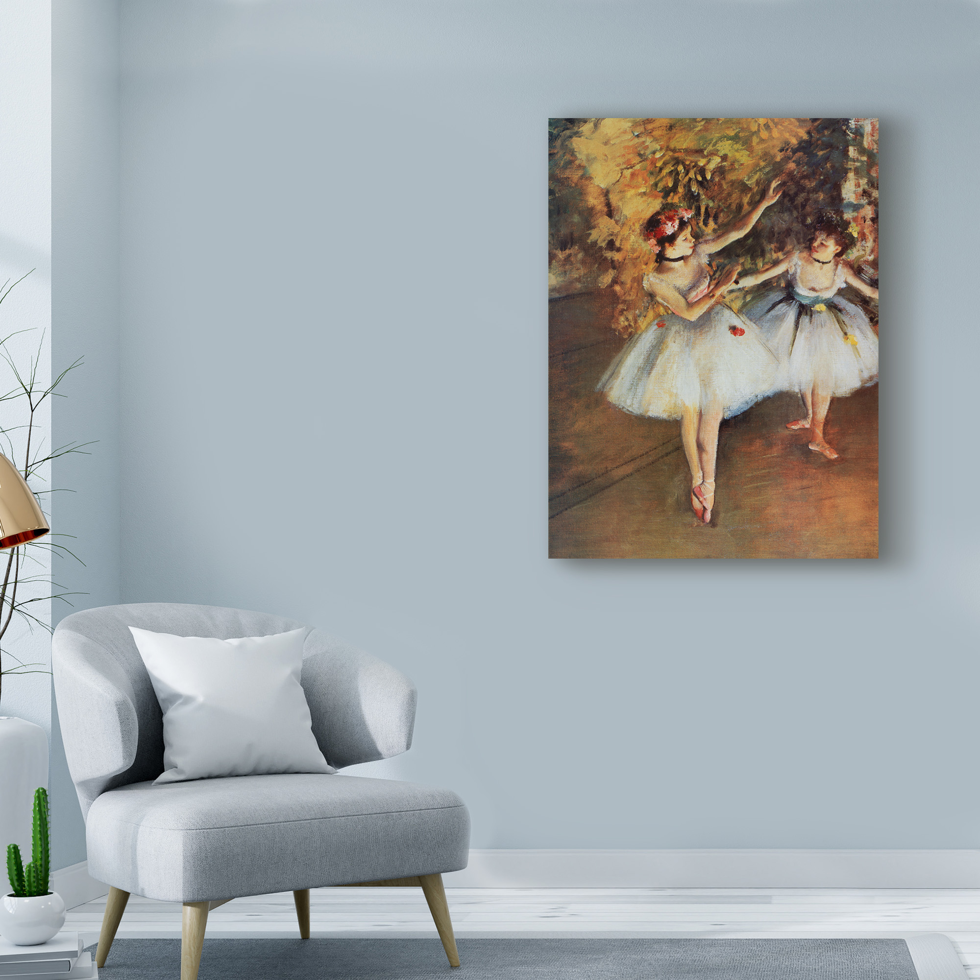 Trademark Fine Art 'Two Dancers On Stage' Canvas Art by Masters Collection