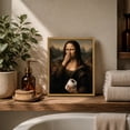 thumbnail image 4 of Drsoum Funny Bathroom Wall Art Mona Lisa Toilet Paper Decor 8x10, 4 of 7