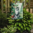thumbnail image 2 of Carolines Treasures DAC7195GF 15.5 x 11.25 in. Australian Mist Cat by the Christmas Tree Garden Flag, 2 of 5