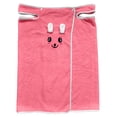thumbnail image 3 of UJNDER Girls Wearable Hooded Thick Absorbent Coral Cartoon Print Bath Towel Wrap Robe Dress for Kids Girls Robe,Hot Pink,One Size, 3 of 6