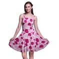 thumbnail image 1 of Bimba Robe d'Été à Bretelles Spaghetti Imprimée Florale Robe de Plage de Vacances-Large, 1 of 5