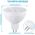 thumbnail image 2 of 6 Pack MR16 LED Recessed Light Bulbs, GU5.3 Bi-Pin Base, 3000K Warm White, 2 of 7