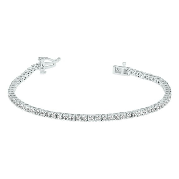 SZUL Women's 3 Carat TW Lab Grown Diamond Tennis Bracelet in 14K White Gold (G-H Color, VS1-VS2 Clarity)
