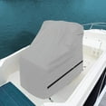 thumbnail image 7 of Seapisode 600D Fade and Tear Resistant Boat Center Console Cover,Heavy-Duty Waterproof and UV Protection Trailerable Boat Console Cover with Windproof Strap, Grey (Large Size up to 40" L 46" W 45" H), 7 of 7