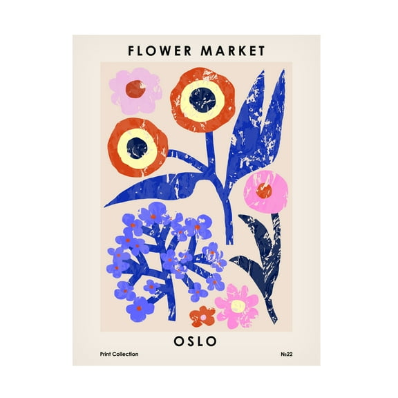 Trademark Fine Art NKTN   Flower Market Oslo Canvas Wall Art
