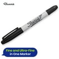 thumbnail image 6 of Sharpie Twin Tip Permanent Markers Pack of 3 Black Ink Fine and Ultra-Fine Tip for Writing and Labelling, 6 of 8
