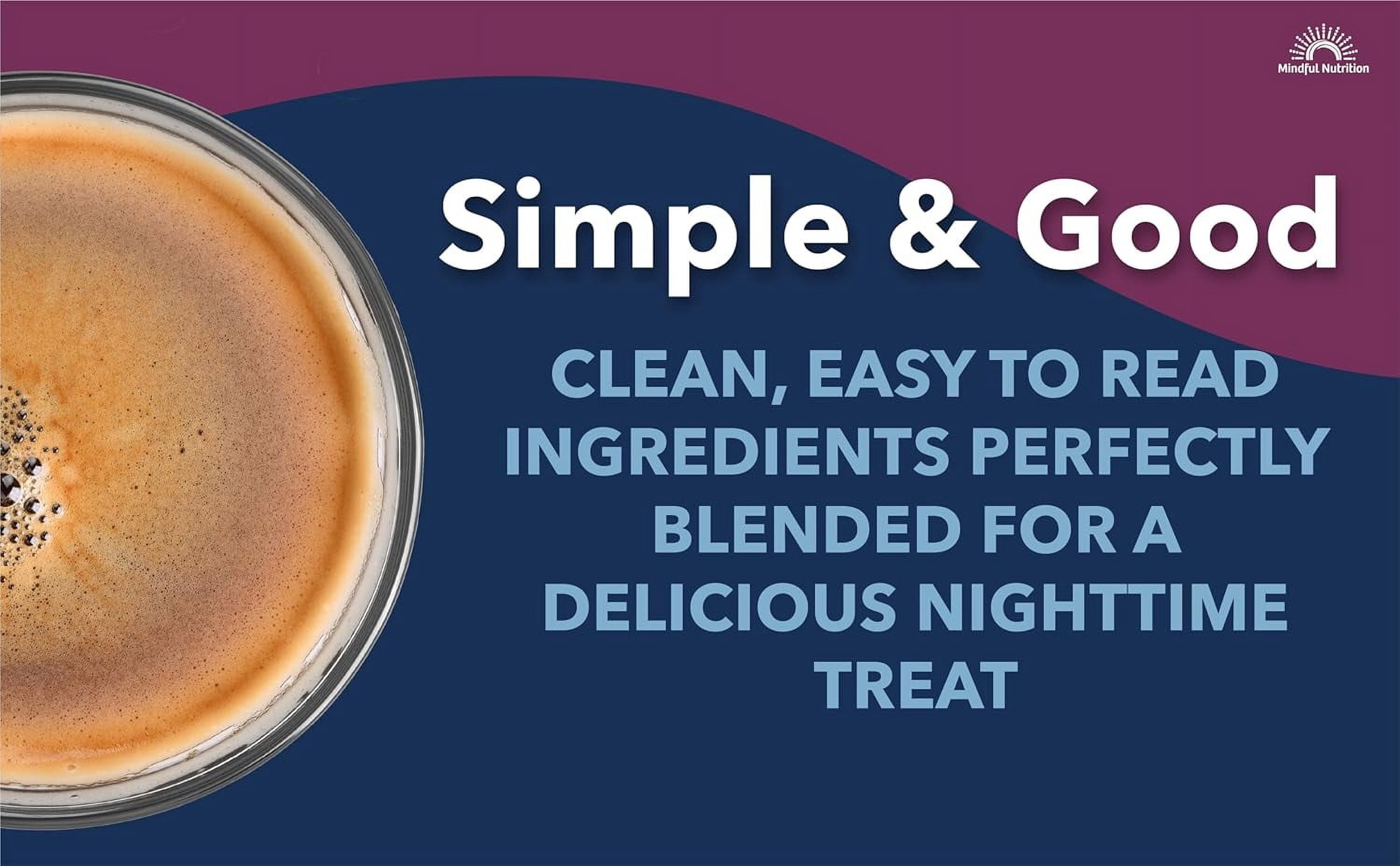 Mindful Nutrition Evening Cocoa Mix with Melatonin, L-Theanine & GABA, 12 oz