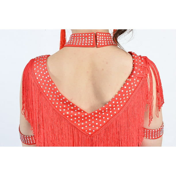 Whitewed Bead 20's 20s Vintage Style Gatsby Flapper Tea Dress Red 16/18