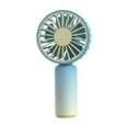 thumbnail image 3 of SHENGXINY Portable Fan Clearance Mini Portable Small Fan Powerful Handheld Rechargeable Colorful Fan Coolings Fan Suitable For Outdoor Travel Usb Charging Fan For Women, Girls And Children B, 3 of 3
