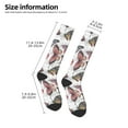 thumbnail image 5 of Daiia Sports Socks Vintage Butterflies Printed Novelty Crew Socks for Men Women Knee High Socks Cotton Socks Soft & Breathable Support Unisex Socks, 5 of 9