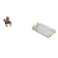 thumbnail image 1 of Adorno De Caballero Acrílico Para Centro De Mesa, Resistente Al Agua, Ideal Como Regalo De Decoración De Escritorio Con Base, Plato De Postre, Bandeja Para Mesa De Centro Con Asa, Bandeja, 1 of 8