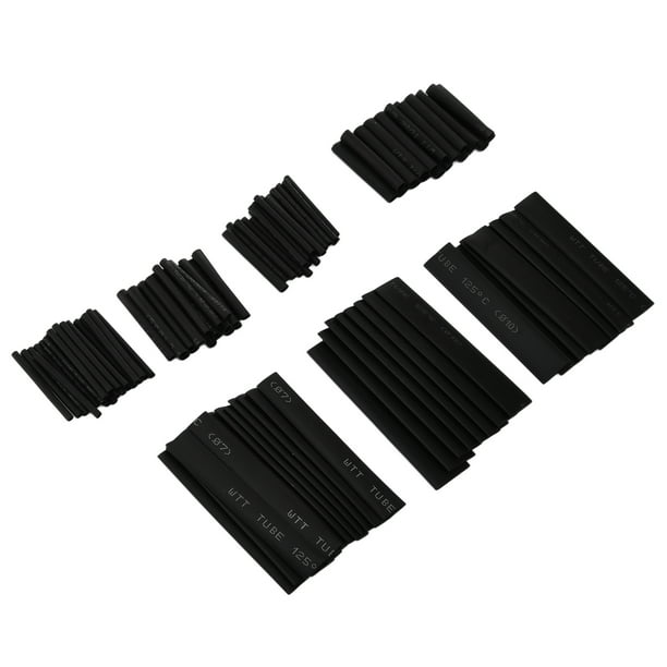 Tubo Termorretráctil, Kit De Tubos Termorretráctiles Surtido 7 Tamaños 1/9 1 1/7 1/5 2/7 2/5 1/2 Pulgadas Relación 2:1 Para Reparación De Sistemas Eléctricos Para Agrupación