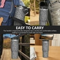 thumbnail image 7 of 30oz Handheld Travel Tumbler with Handle – Double Wall Stainless Steel Insulated Cup, Flip Straw Lid, Leak-Proof & BPA-Free for Hot and Cold Drinks – Durable Coffee & Juice Mug Pink, 7 of 7