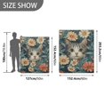 thumbnail image 6 of Yayeee Throw Blanket for Couch Soft Warm 60" x 80" Sofa Chair Bed Decoration, Flowers Cat, 6 of 7