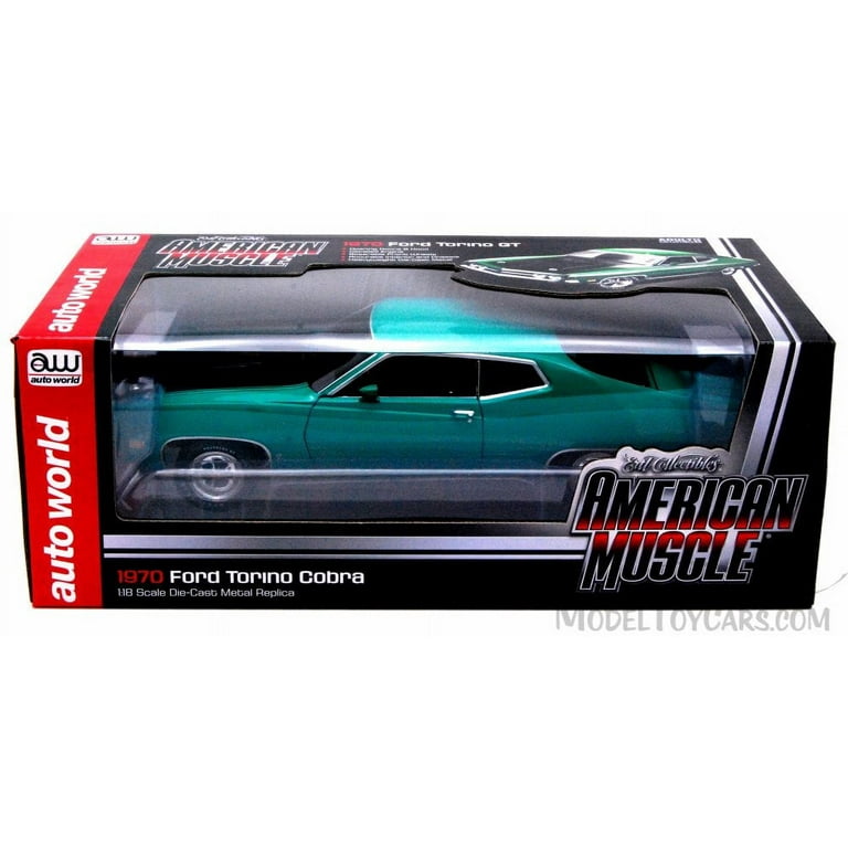 Autoworld AMM1018 1970 Ford Torino Cobra Jet 429 Grabber Green 1